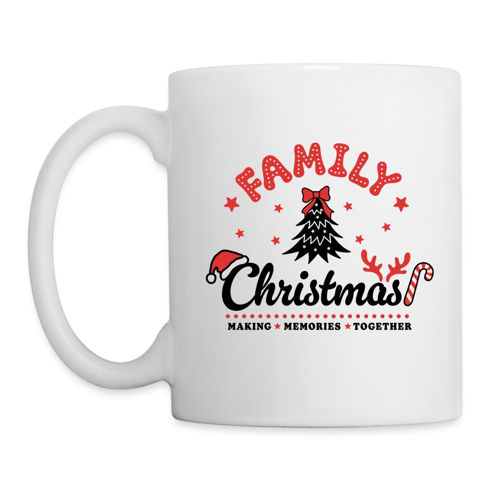 Family Christmas Making Memories Together Coffee Mug - white