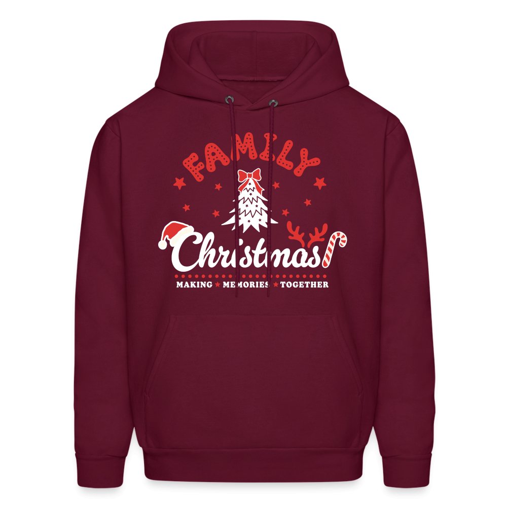 Family Christmas Making Memories Together Hoodie - burgundy