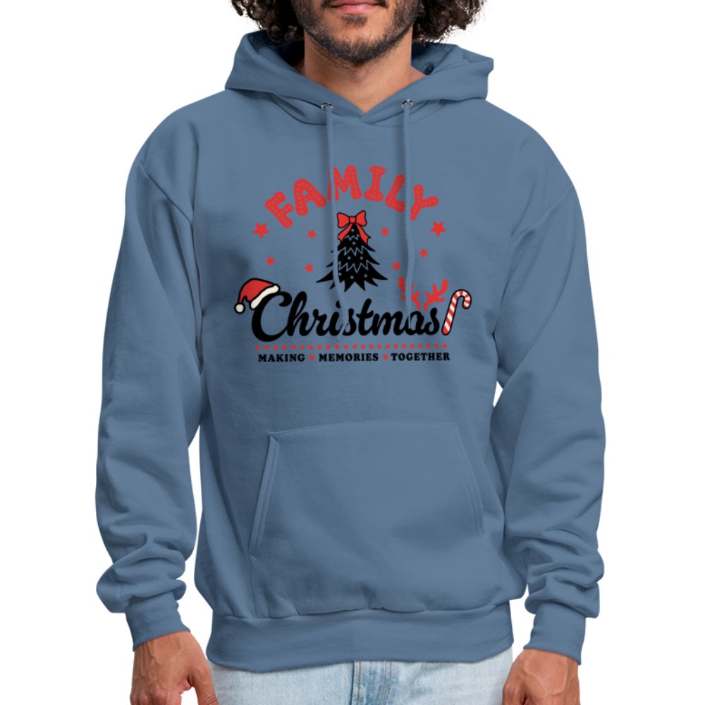 Family Christmas Making Memories Together Hoodie - denim blue