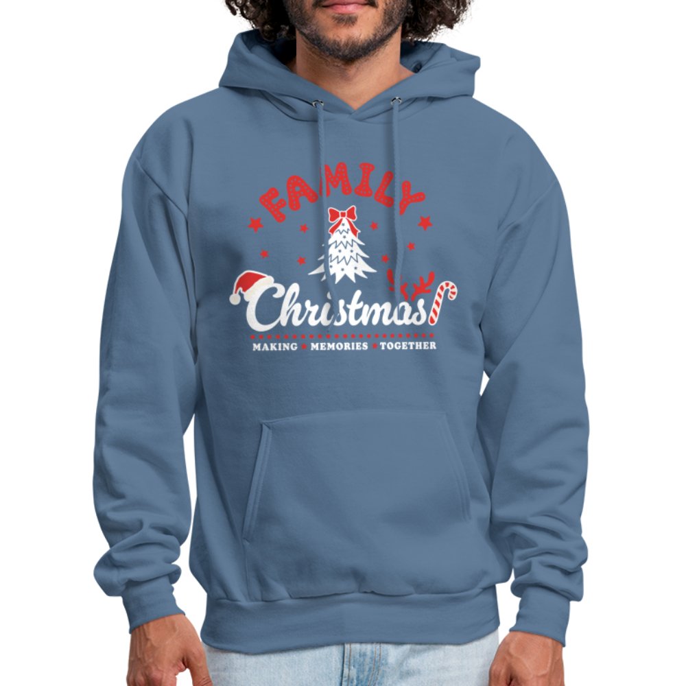 Family Christmas Making Memories Together Hoodie - denim blue