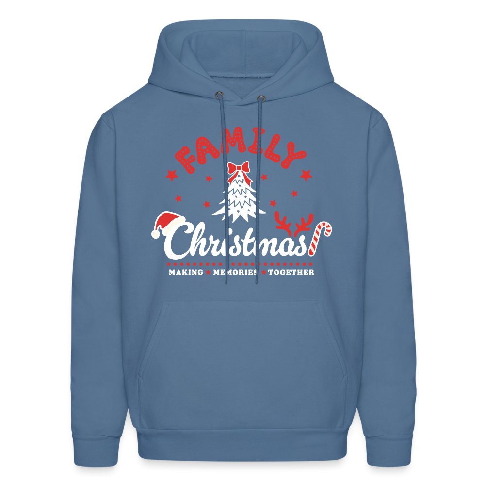 Family Christmas Making Memories Together Hoodie - denim blue