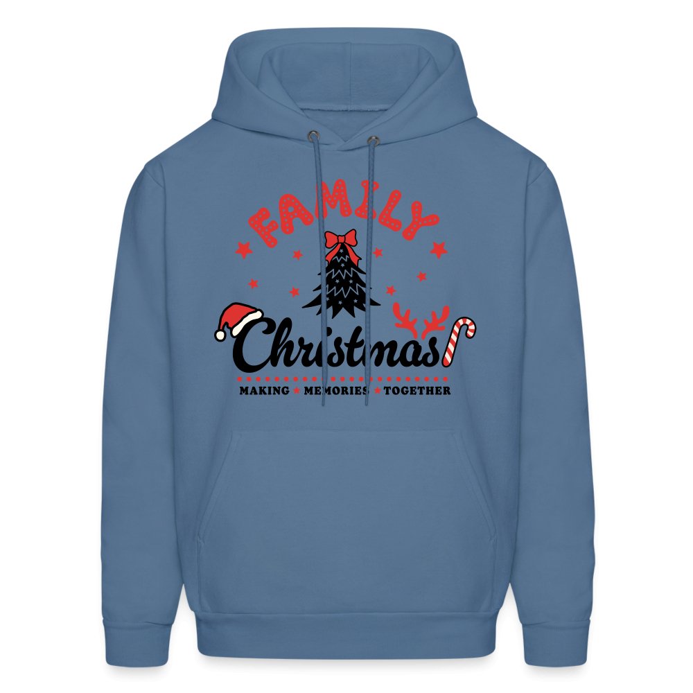 Family Christmas Making Memories Together Hoodie - denim blue