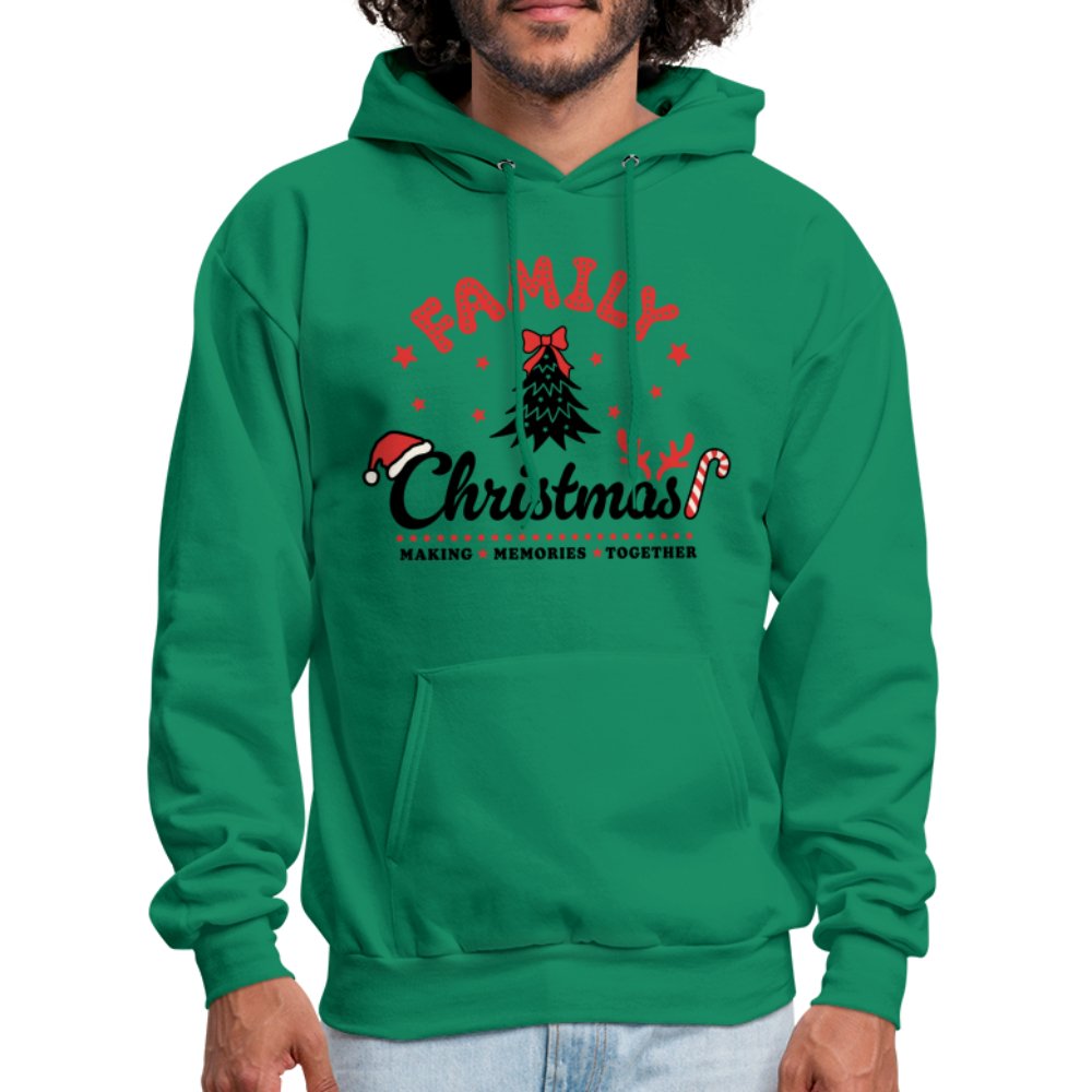 Family Christmas Making Memories Together Hoodie - kelly green