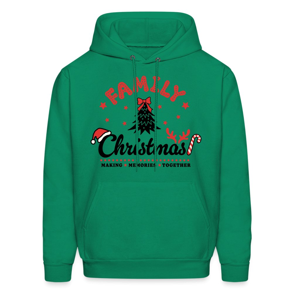 Family Christmas Making Memories Together Hoodie - kelly green