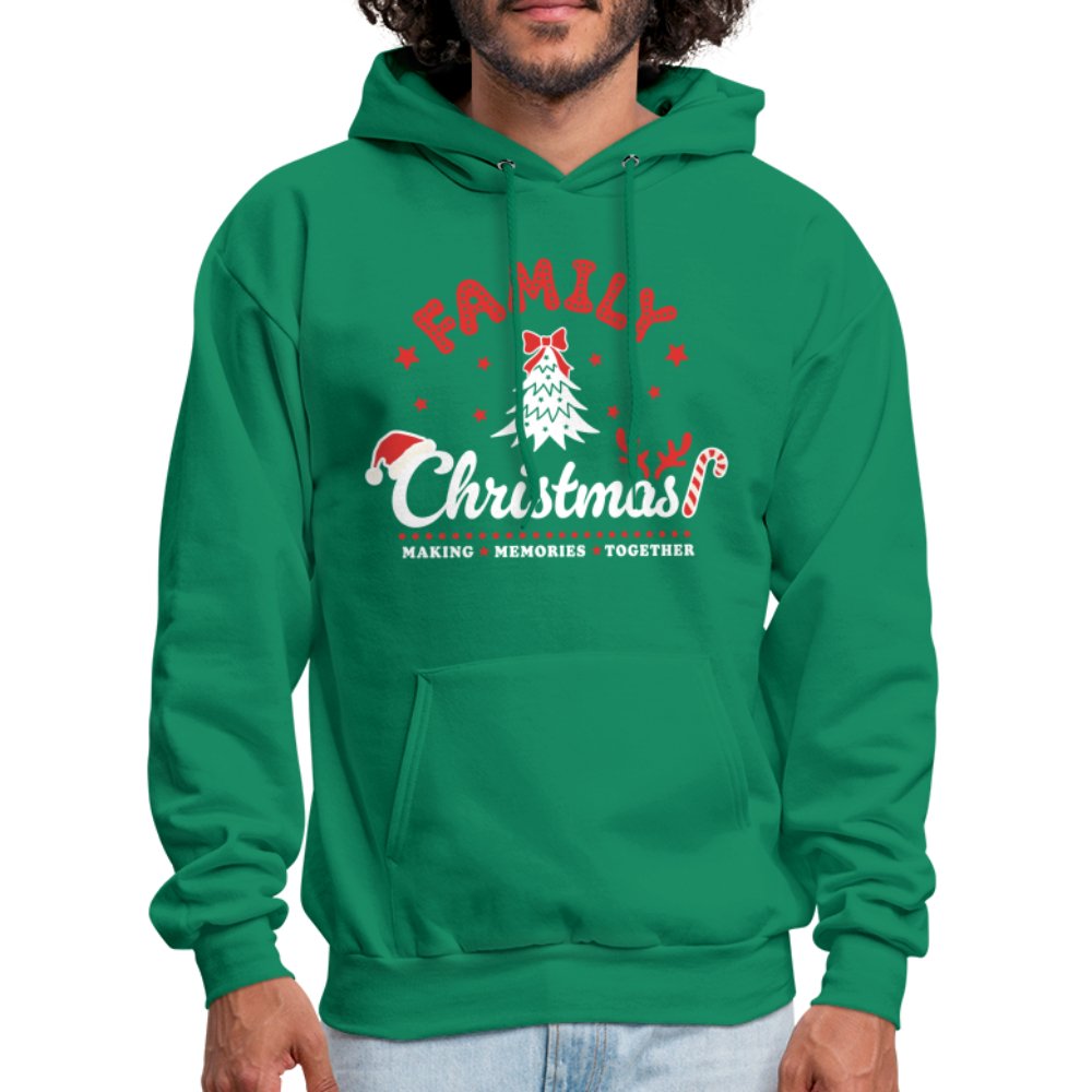 Family Christmas Making Memories Together Hoodie - kelly green