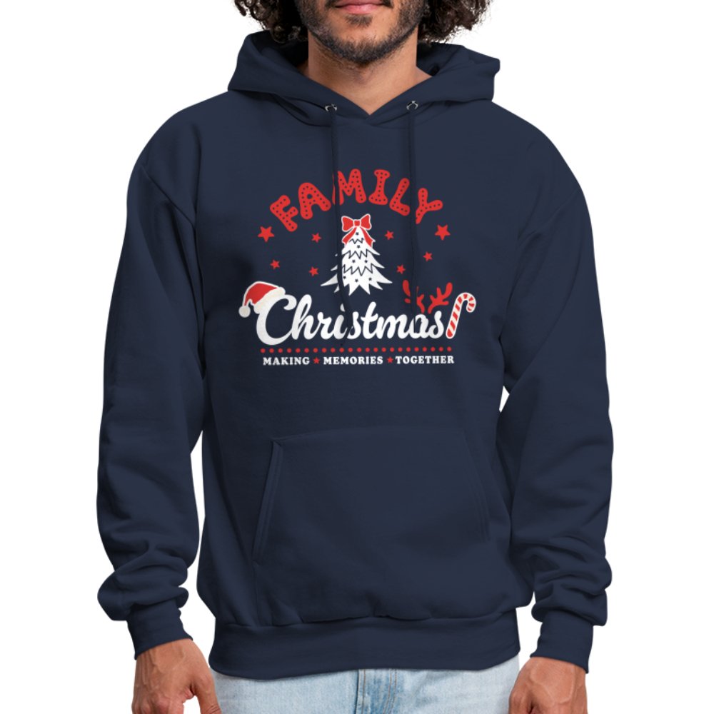 Family Christmas Making Memories Together Hoodie - navy