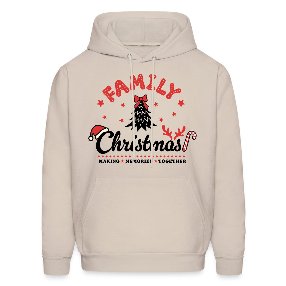 Family Christmas Making Memories Together Hoodie - Sand