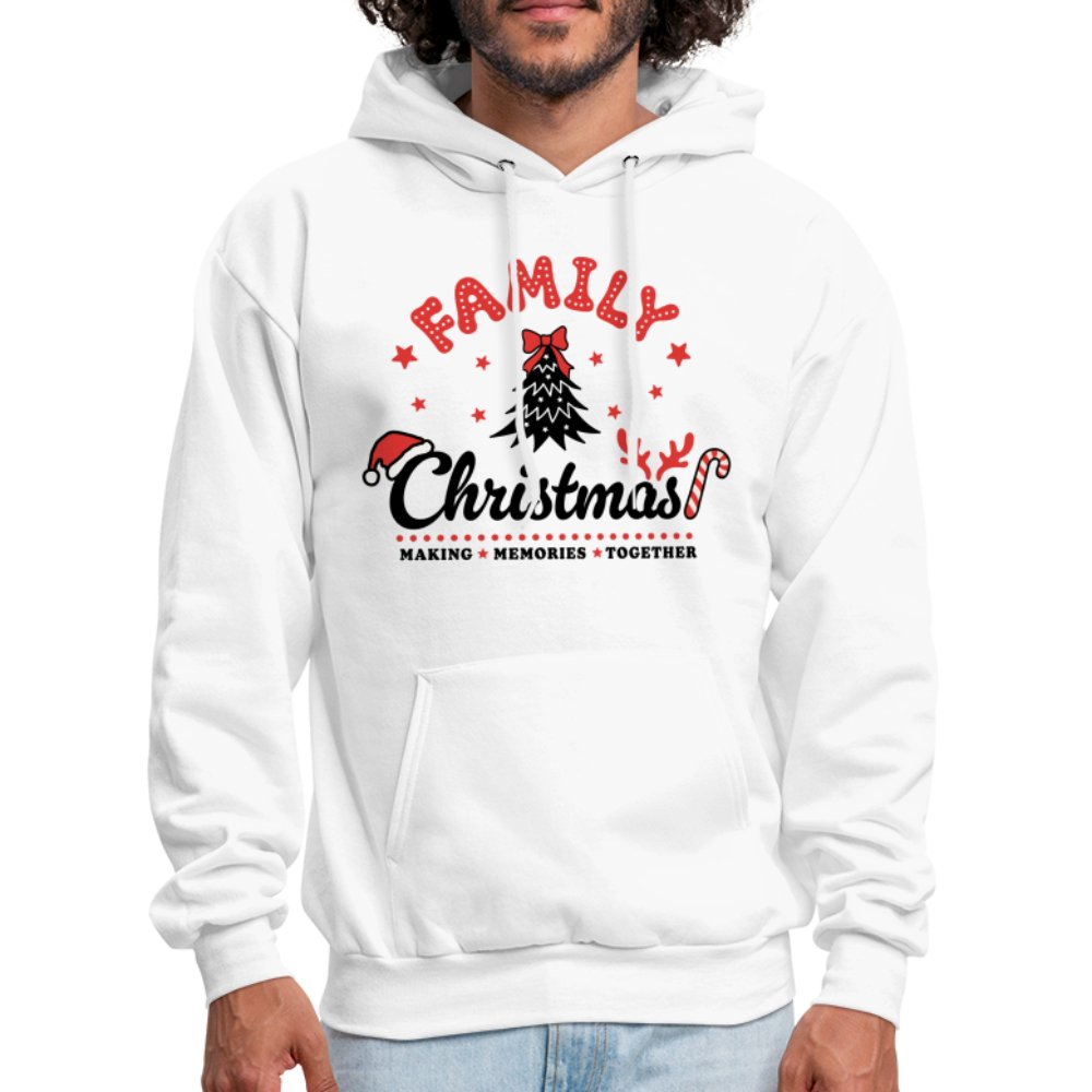 Family Christmas Making Memories Together Hoodie - white