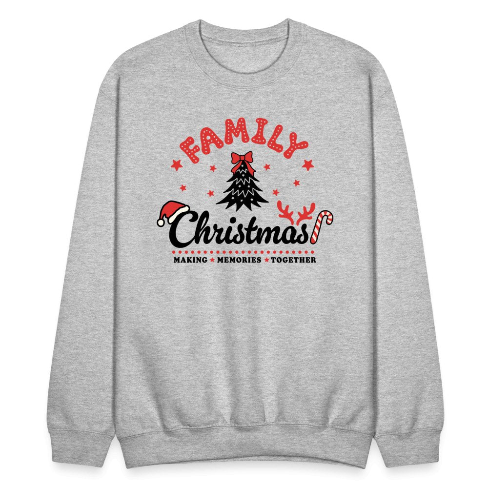 Family Christmas Making Memories Together Sweatshirt - heather gray