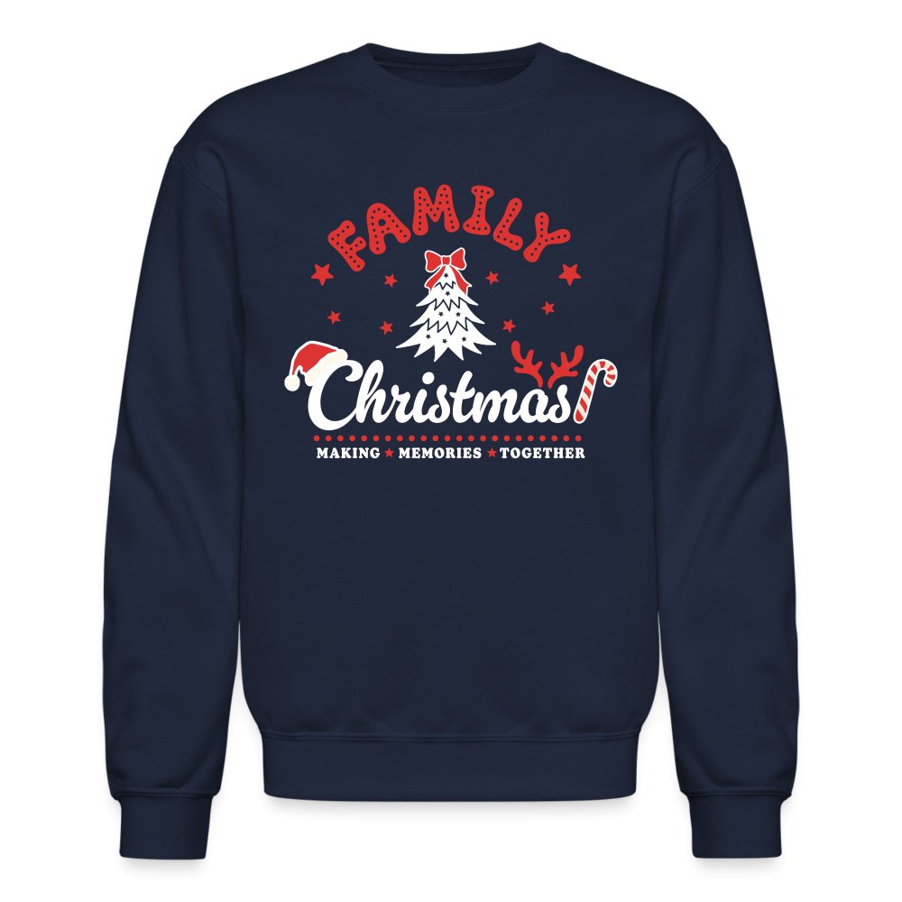 Family Christmas Making Memories Together Sweatshirt - navy