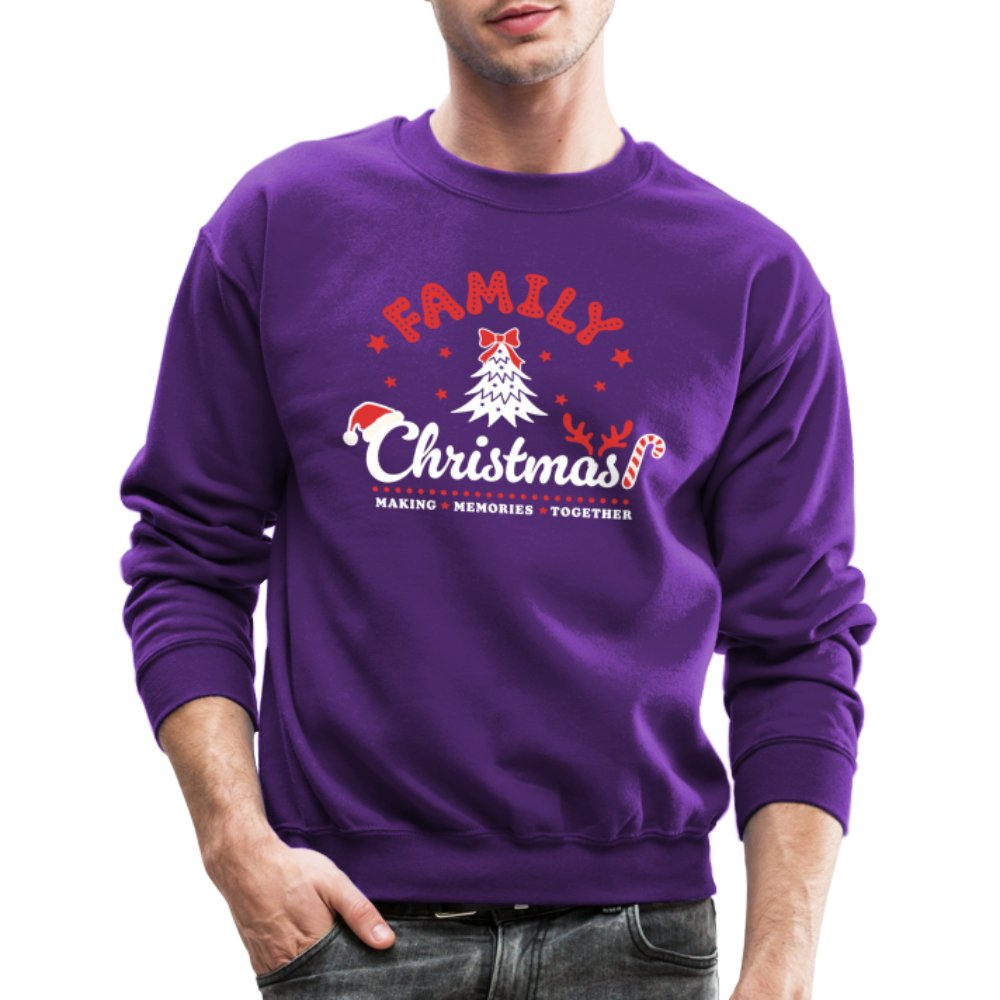 Family Christmas Making Memories Together Sweatshirt - purple