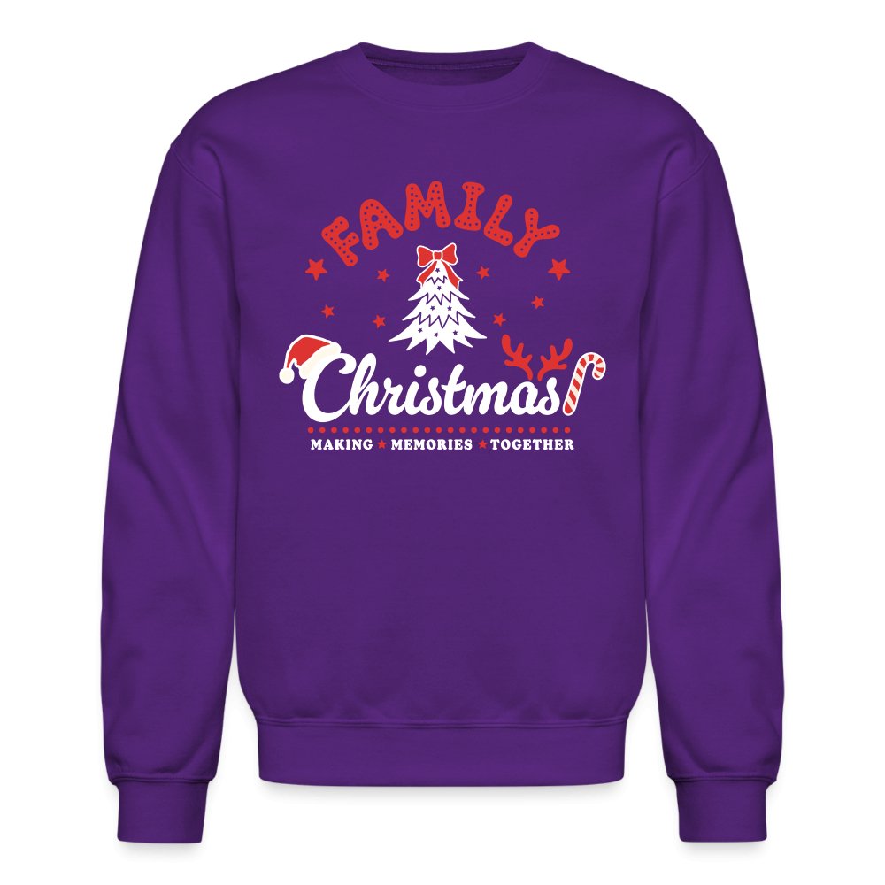 Family Christmas Making Memories Together Sweatshirt - purple