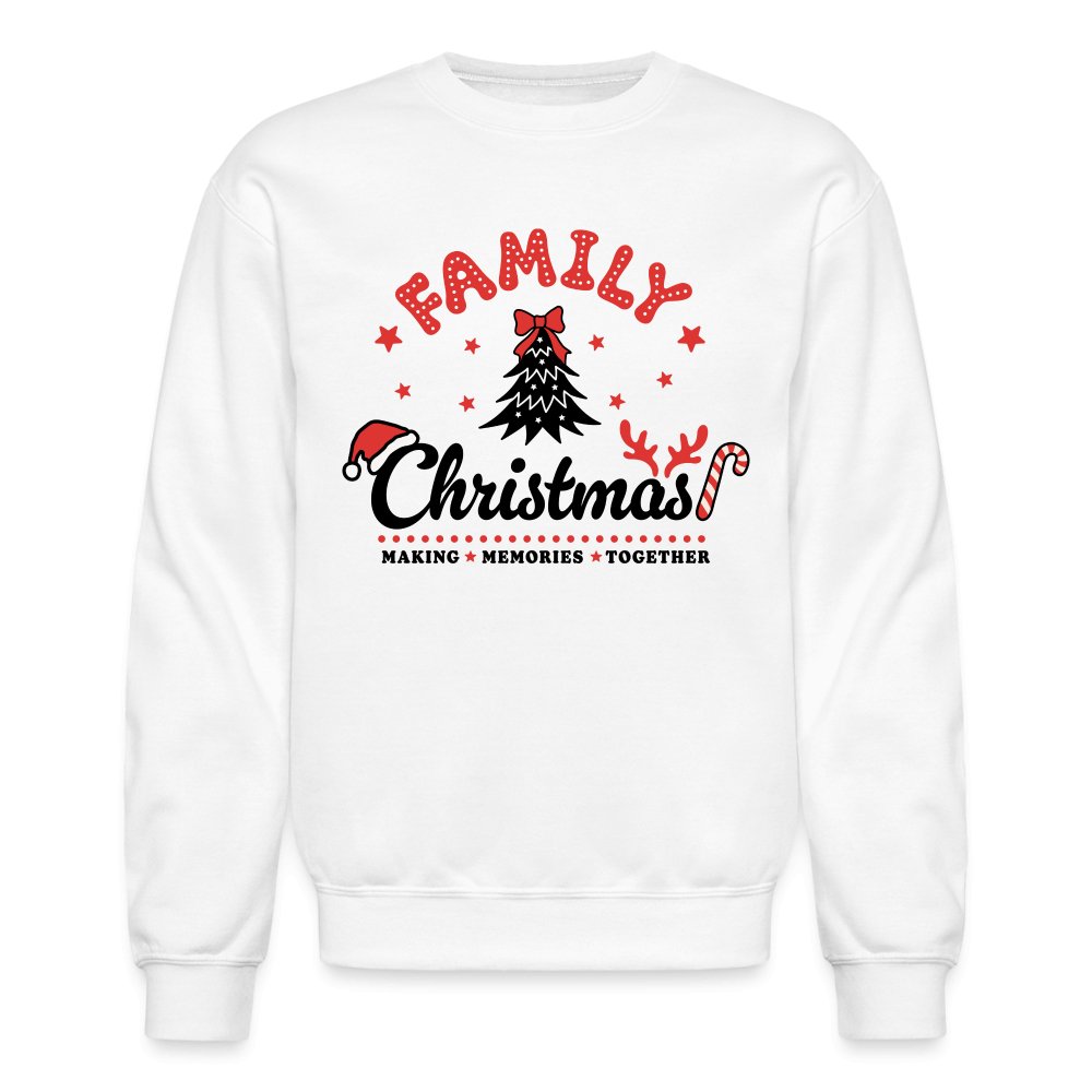 Family Christmas Making Memories Together Sweatshirt - white