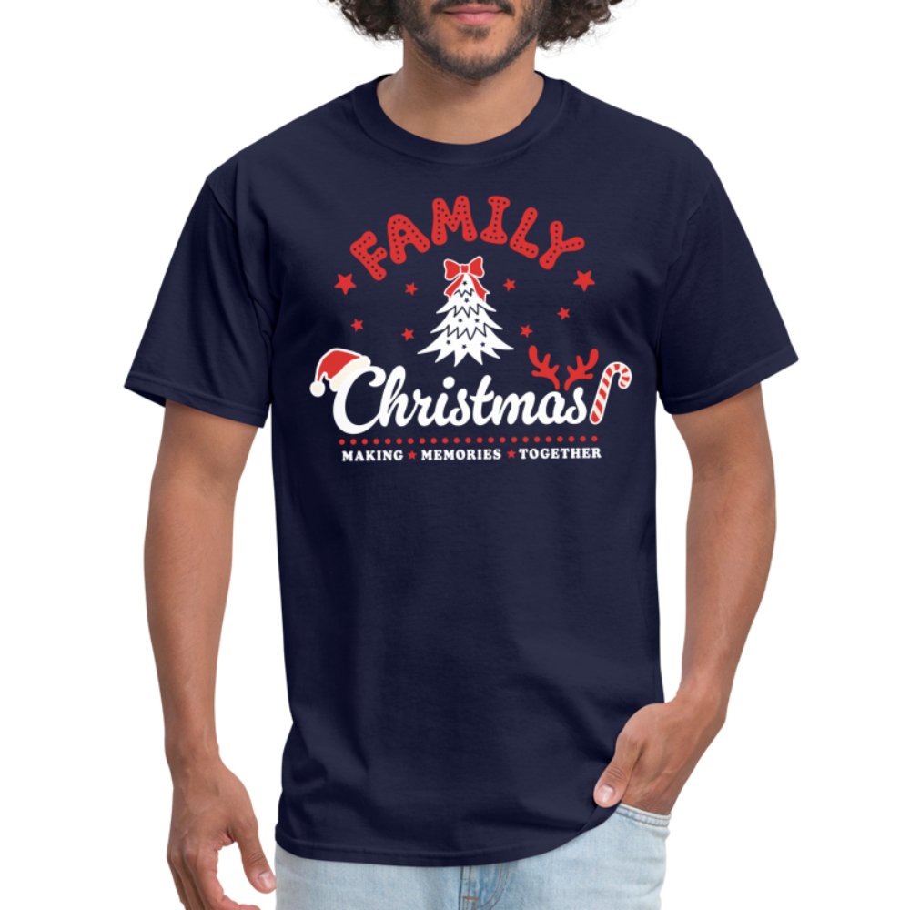 Family Christmas Making Memories Together T-Shirt - navy