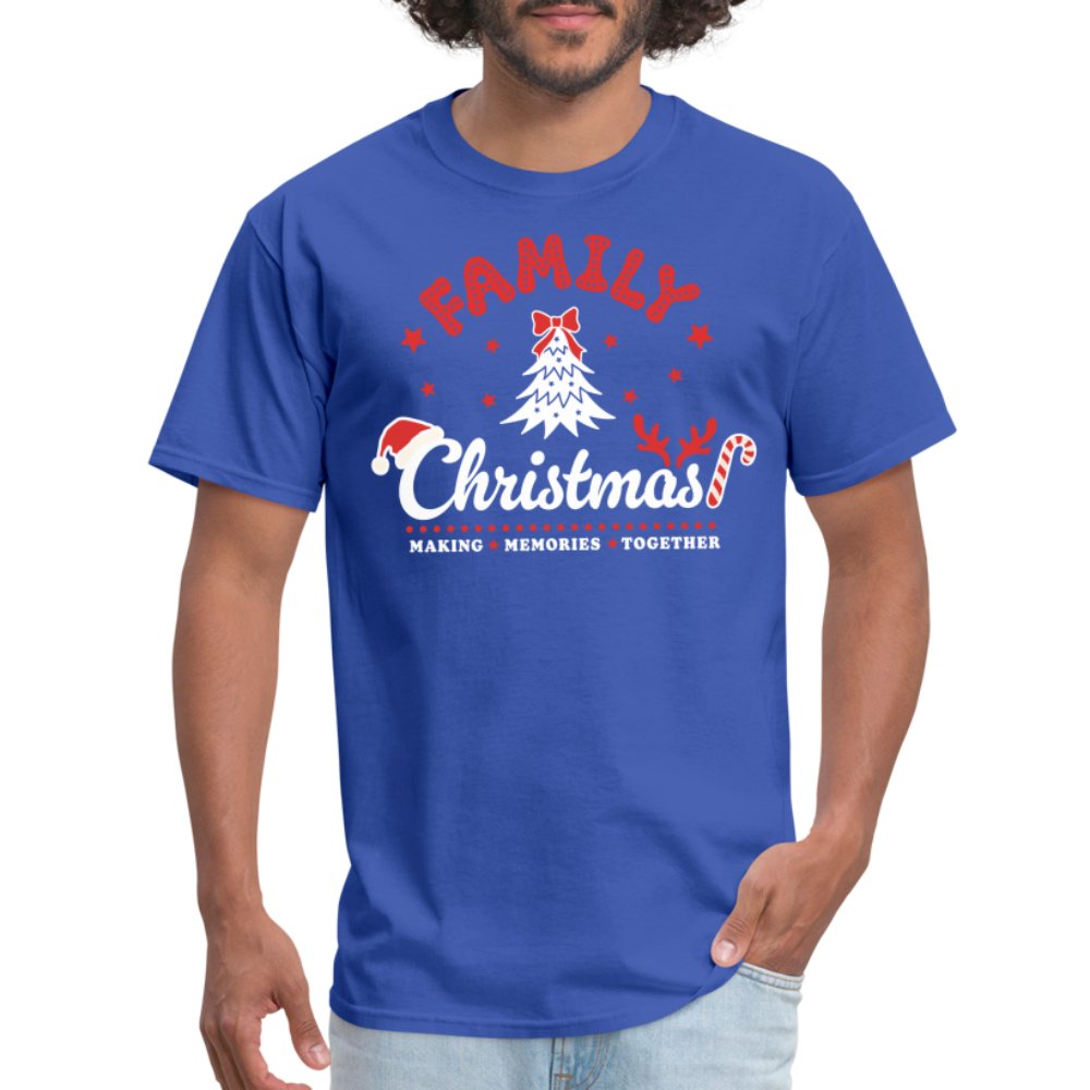 Family Christmas Making Memories Together T-Shirt - royal blue