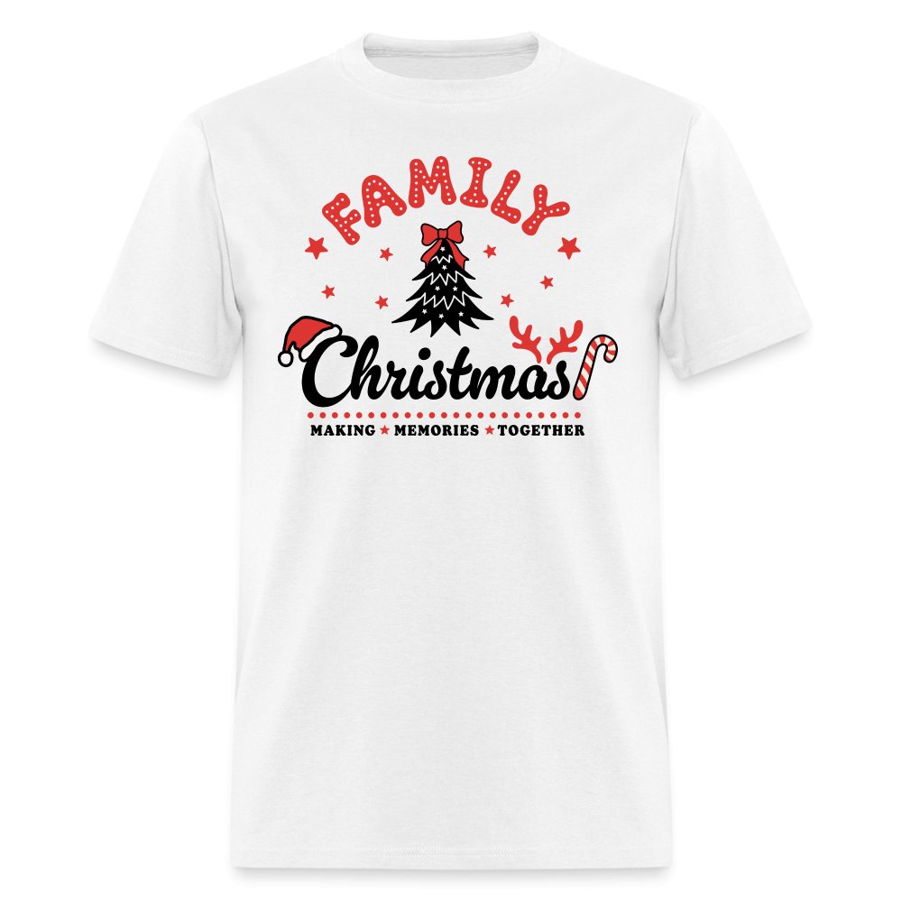 Family Christmas Making Memories Together T-Shirt - white