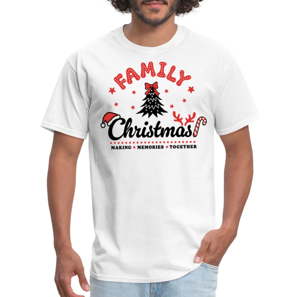 Family Christmas Making Memories Together T-Shirt - white