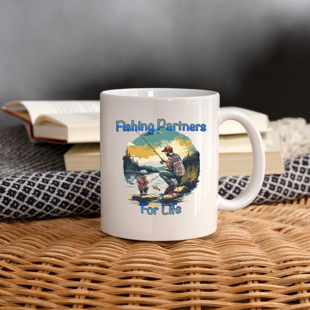 Father and Son Fishing Partners for Life Coffee Mug - One Size