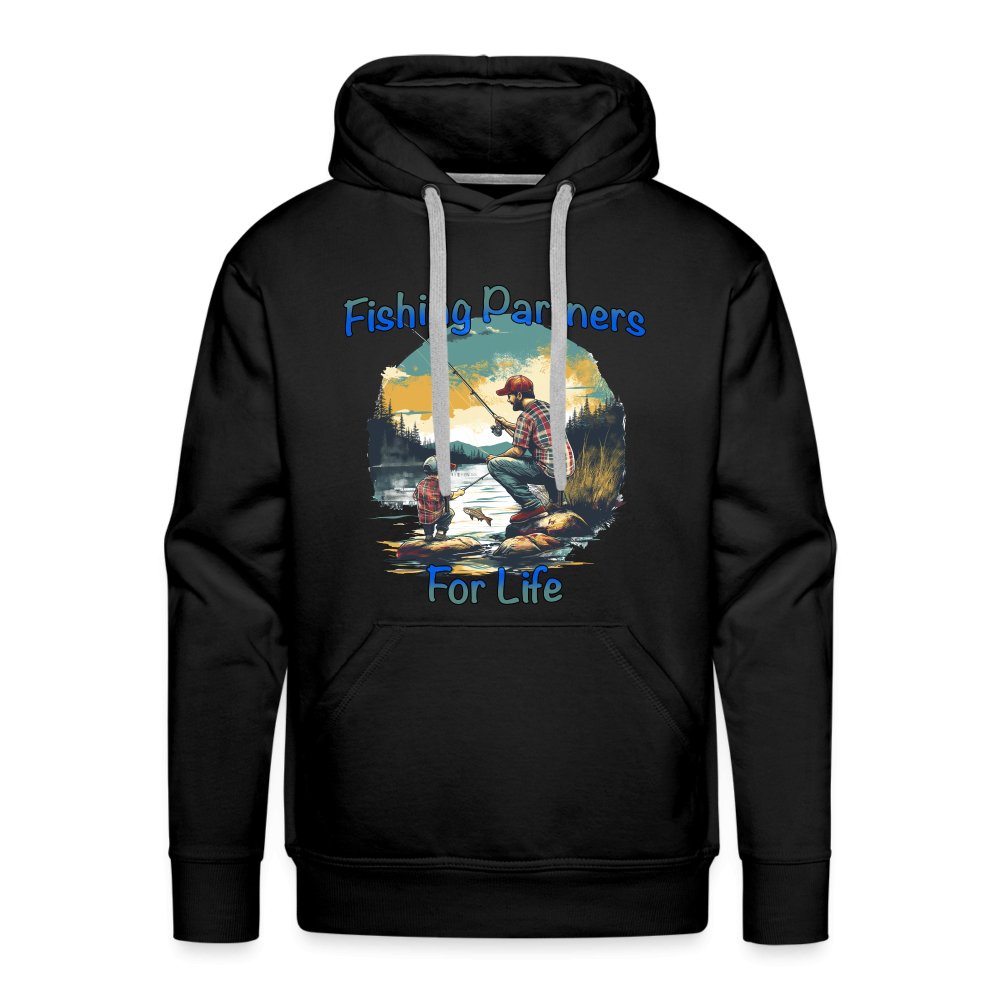 Father and Son Fishing Partners for Life Men’s Premium Hoodie - option1# - Men’s Premium Hoodie | Spreadshirt 20