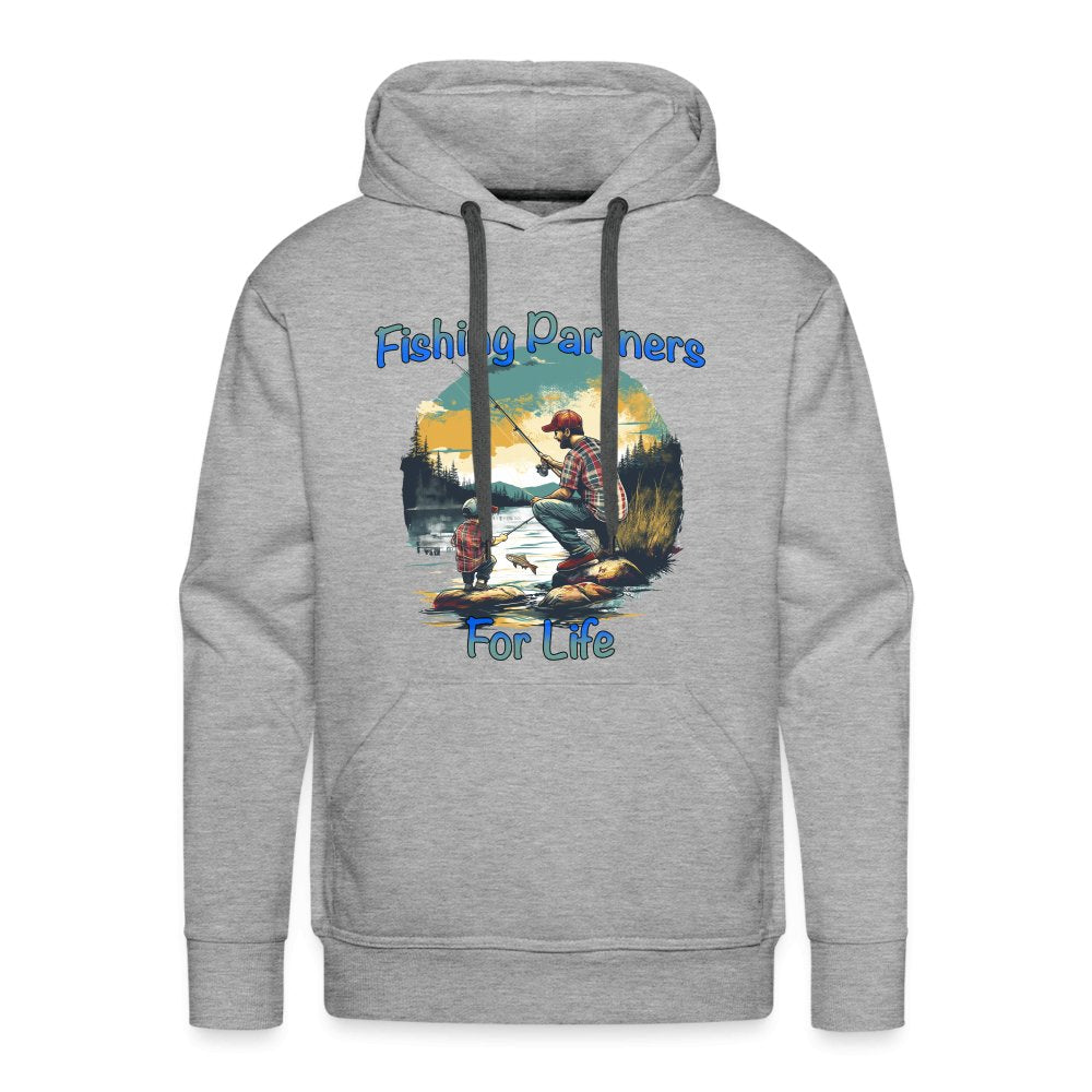 Father and Son Fishing Partners for Life Men’s Premium Hoodie - option1# - Men’s Premium Hoodie | Spreadshirt 20