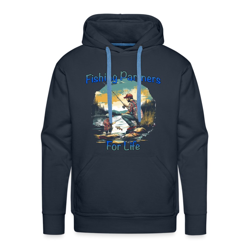 Father and Son Fishing Partners for Life Men’s Premium Hoodie - option1# - Men’s Premium Hoodie | Spreadshirt 20