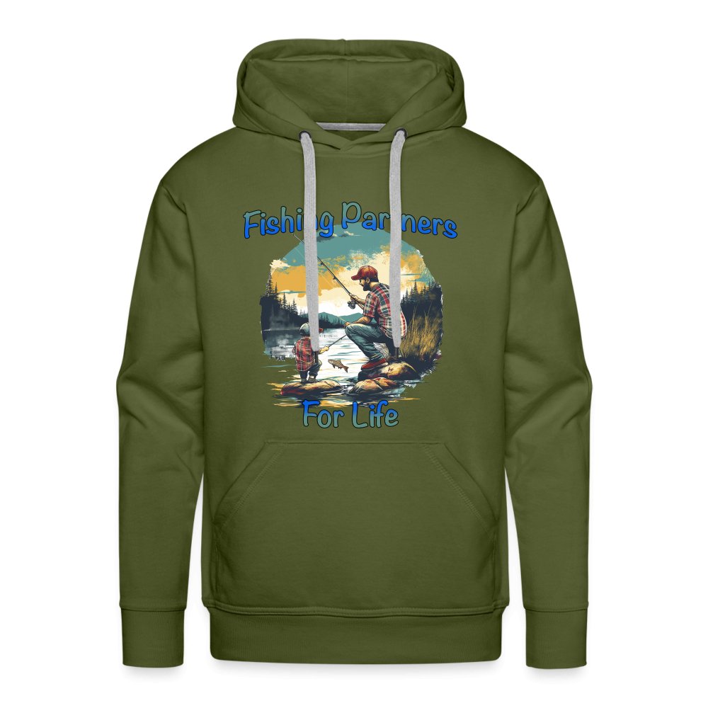 Father and Son Fishing Partners for Life Men’s Premium Hoodie - option1# - Men’s Premium Hoodie | Spreadshirt 20