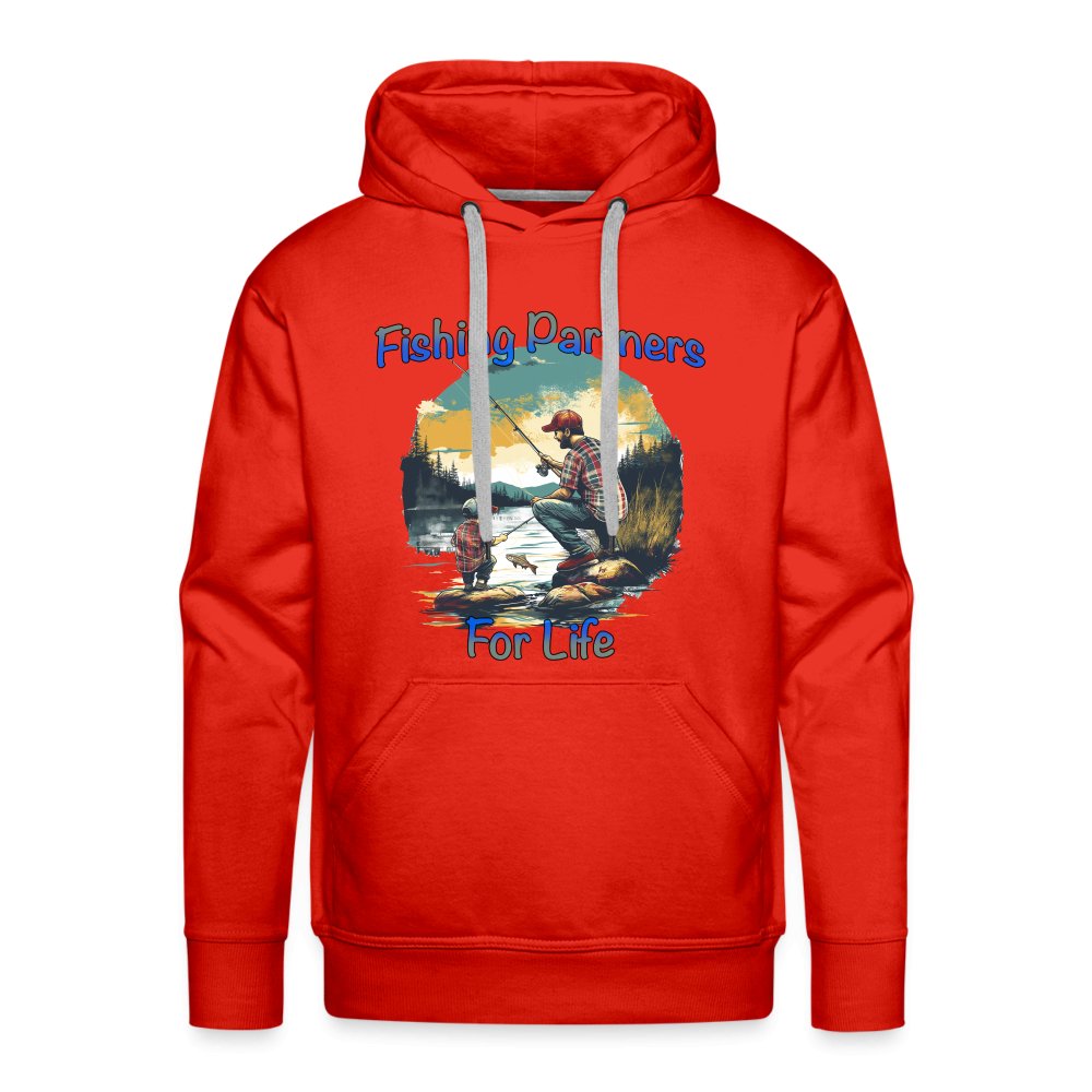 Father and Son Fishing Partners for Life Men’s Premium Hoodie - option1# - Men’s Premium Hoodie | Spreadshirt 20