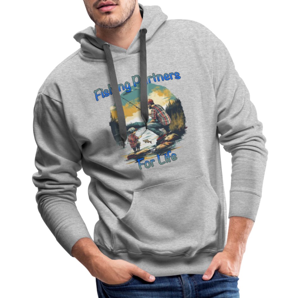 Father and Son Fishing Partners for Life Men’s Premium Hoodie - option1# - Men’s Premium Hoodie | Spreadshirt 20