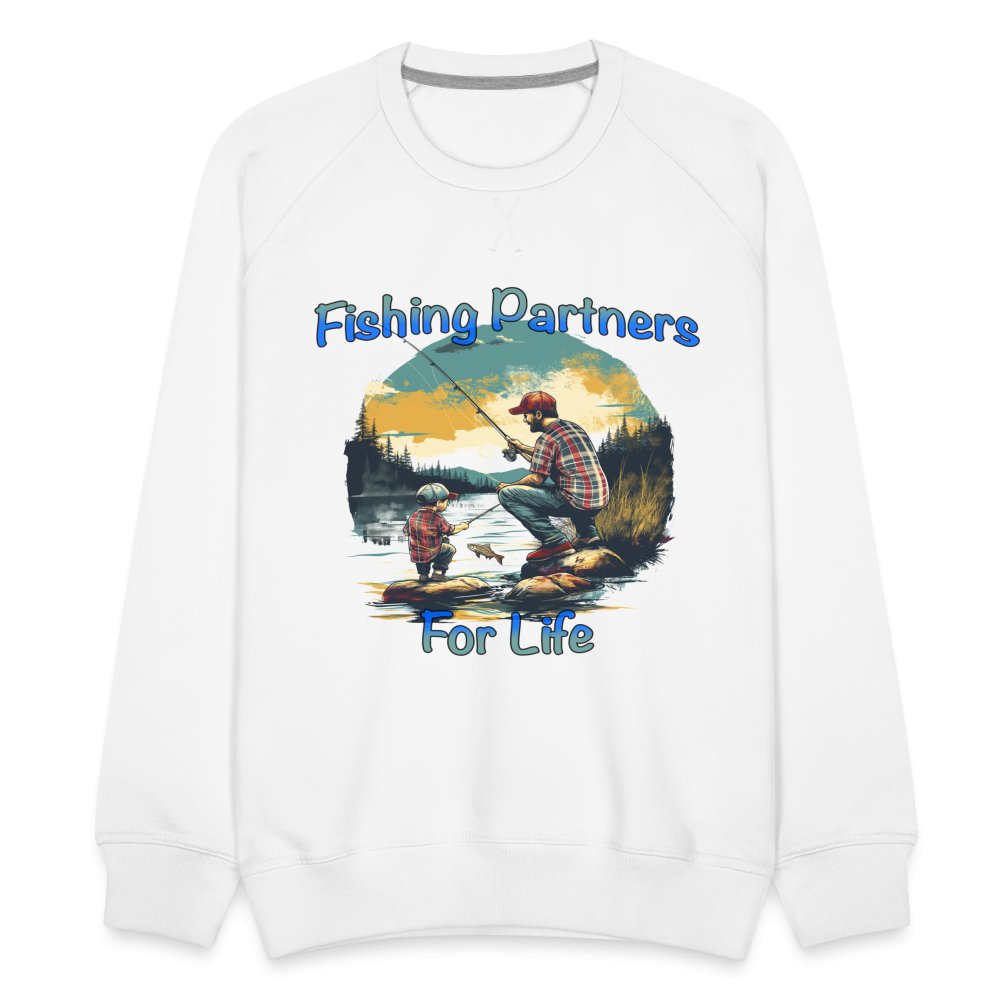 Father and Son Fishing Partners for Life Men's Premium Sweatshirt - black