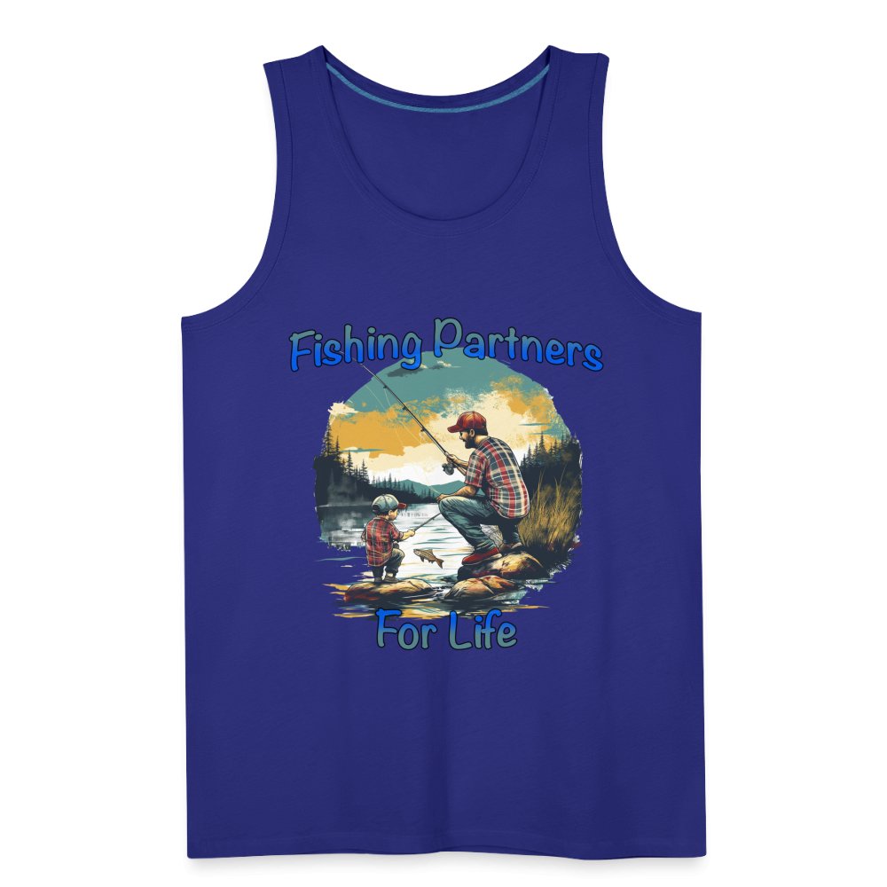 Father and Son Fishing Partners for Life Men’s Premium Tank Top - option1# - Men’s Premium Tank | Spreadshirt 916