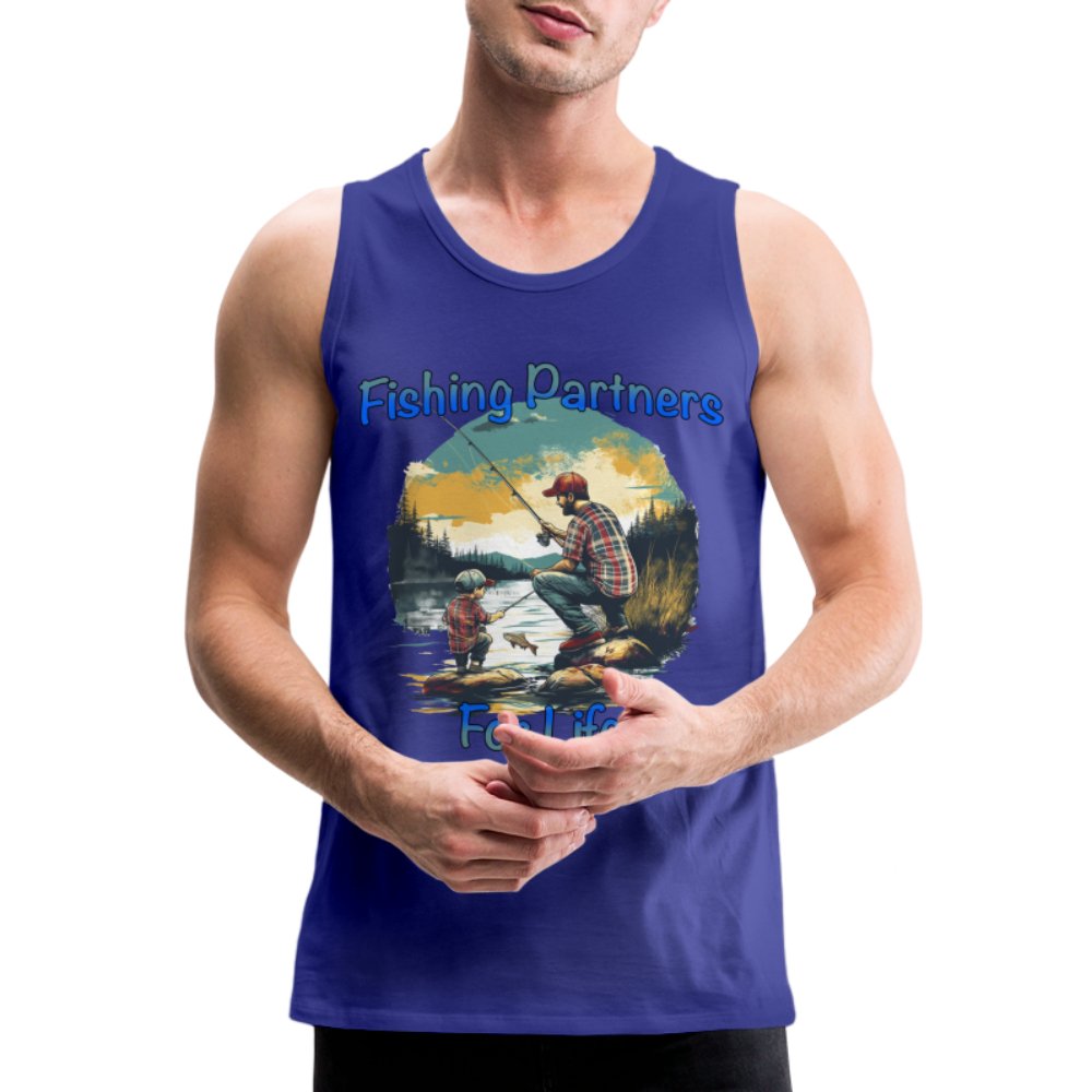 Father and Son Fishing Partners for Life Men’s Premium Tank Top - option1# - Men’s Premium Tank | Spreadshirt 916