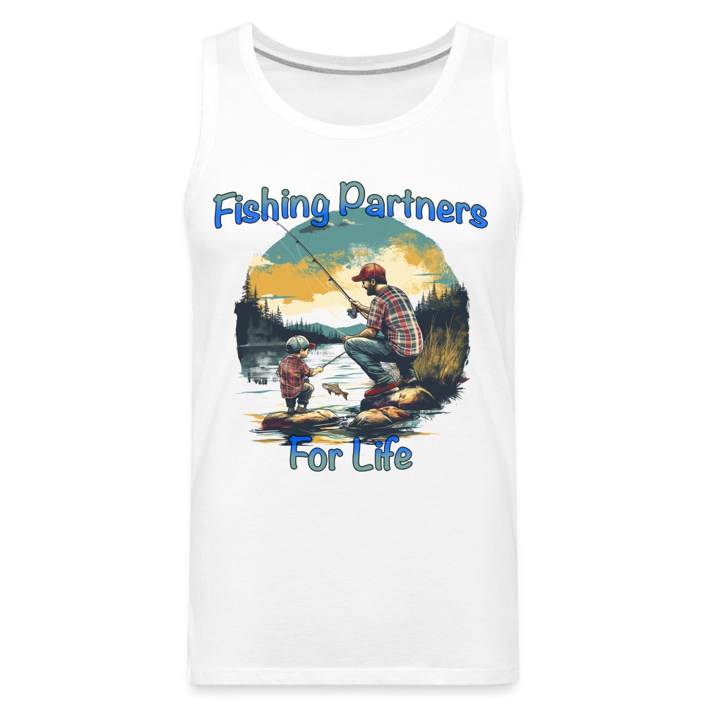 Father and Son Fishing Partners for Life Men’s Premium Tank Top - option1# - Men’s Premium Tank | Spreadshirt 916