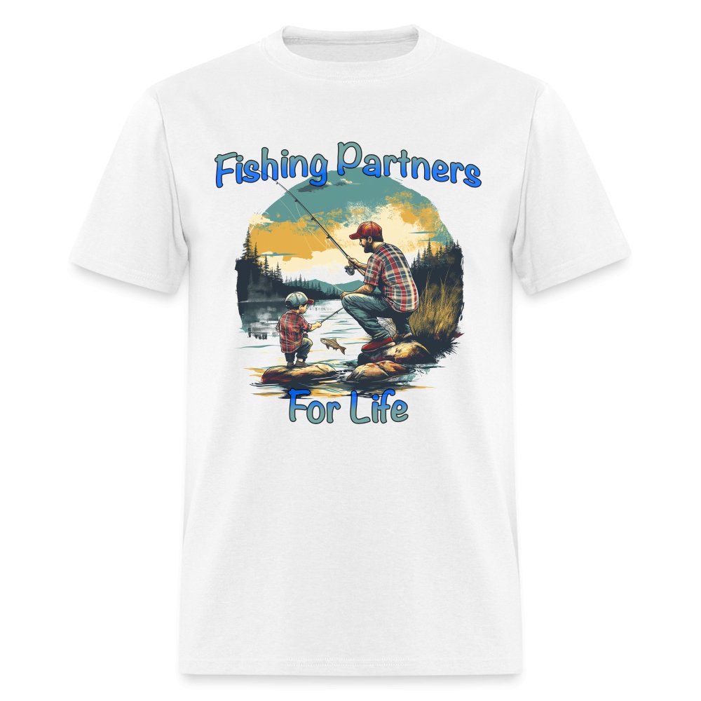 Father and Son Fishing Partners for Life T-Shirt - option1# - Unisex Classic T-Shirt | Fruit of the Loom 3930