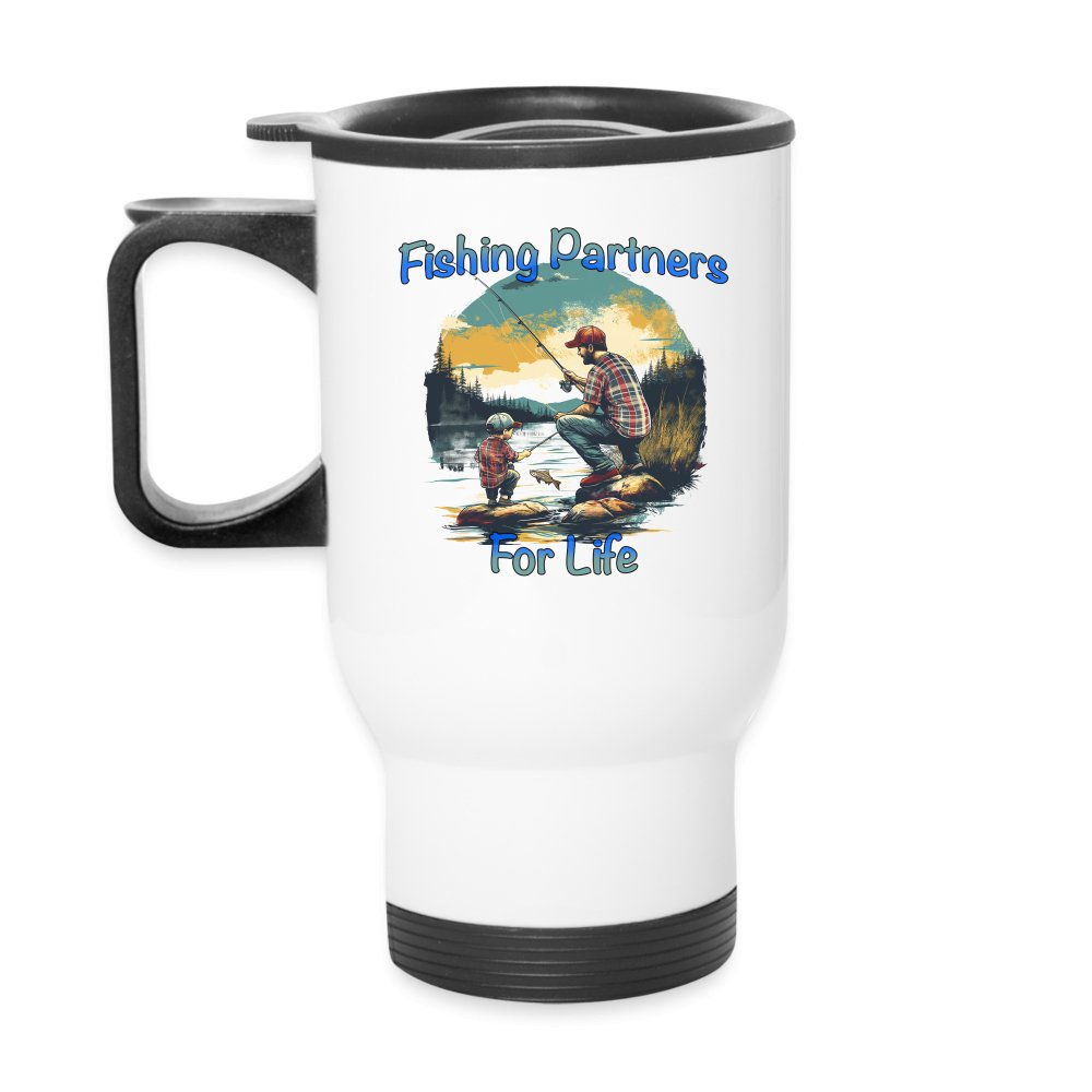 Father and Son Fishing Partners for Life Travel Mug - option1# - Travel Mug | BestSub B4QC2