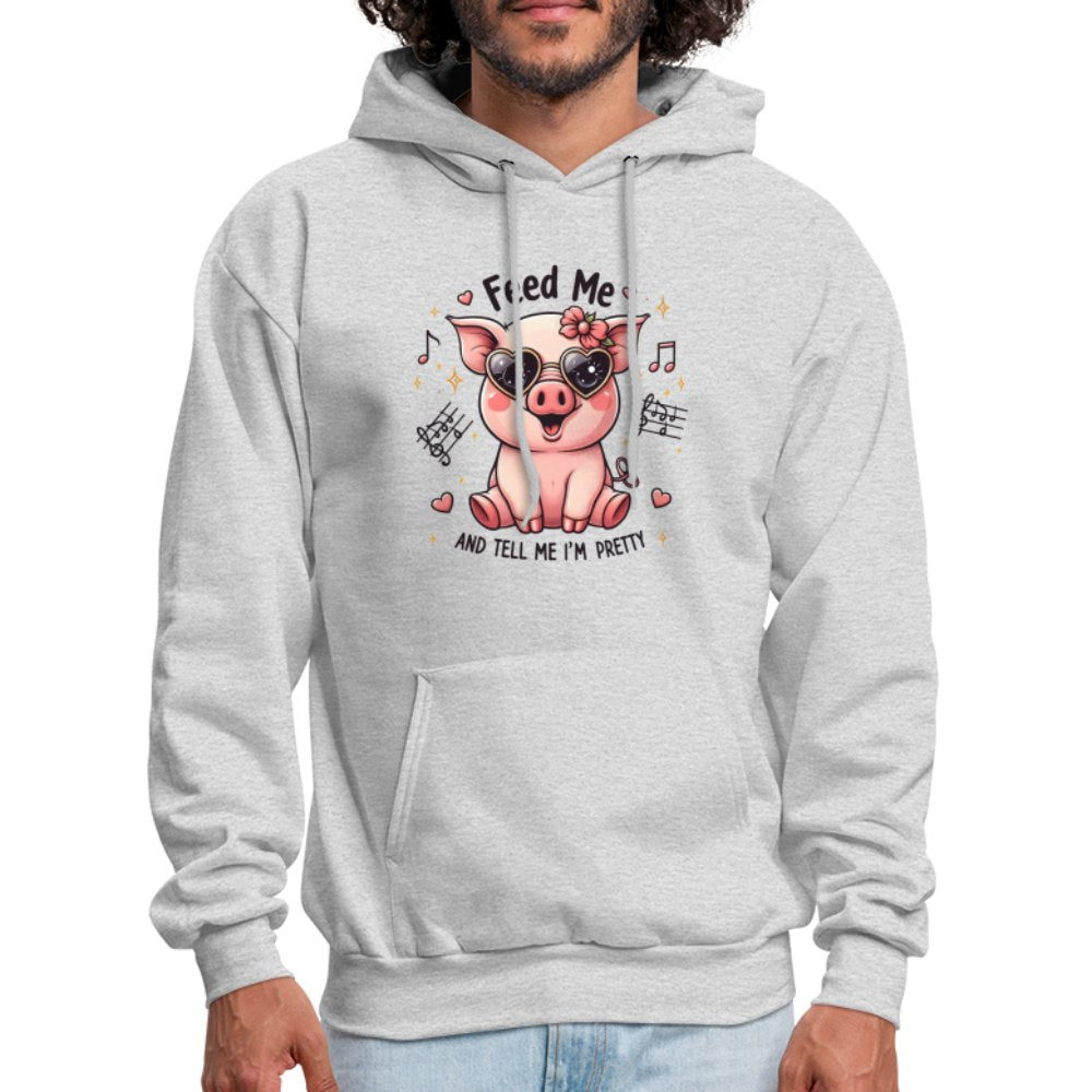 Feed Me and Tell Me I'm Pretty Hoodie - option1# - Men's Hoodie | Hanes P170