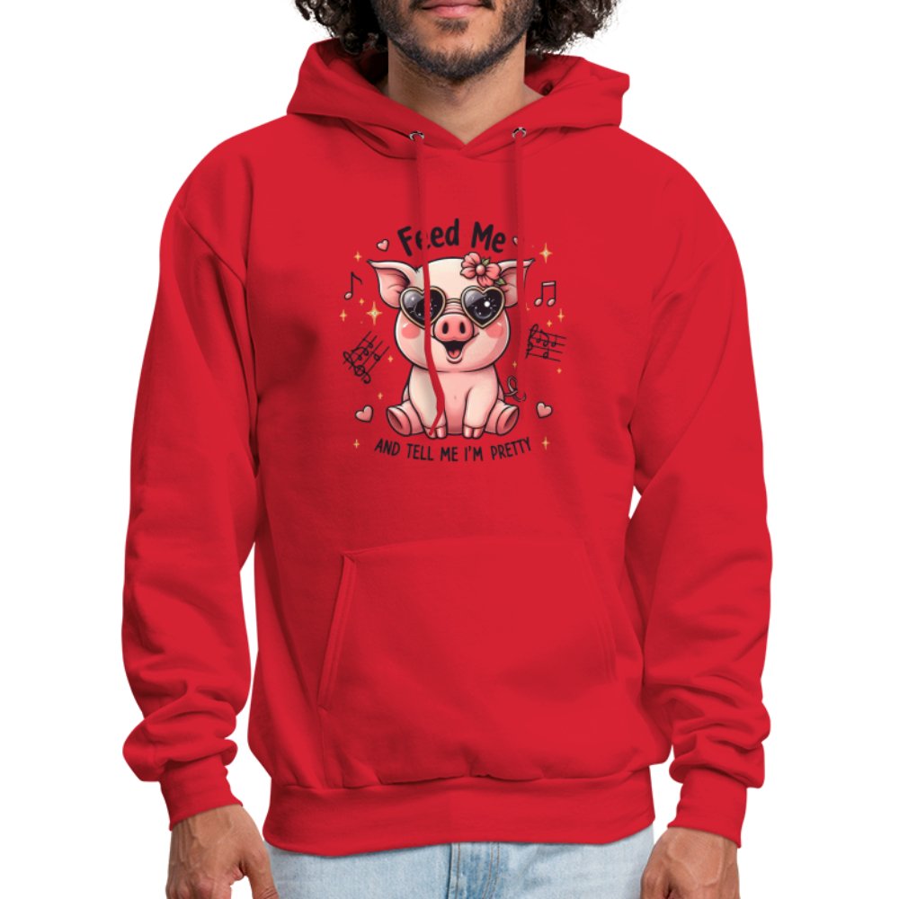 Feed Me and Tell Me I'm Pretty Hoodie - option1# - Men's Hoodie | Hanes P170