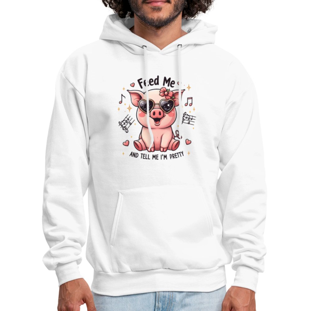 Feed Me and Tell Me I'm Pretty Hoodie - option1# - Men's Hoodie | Hanes P170