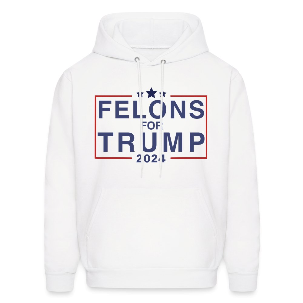 Felons for Trump 2024 Hoodie - option1# - Men's Hoodie | Hanes P170