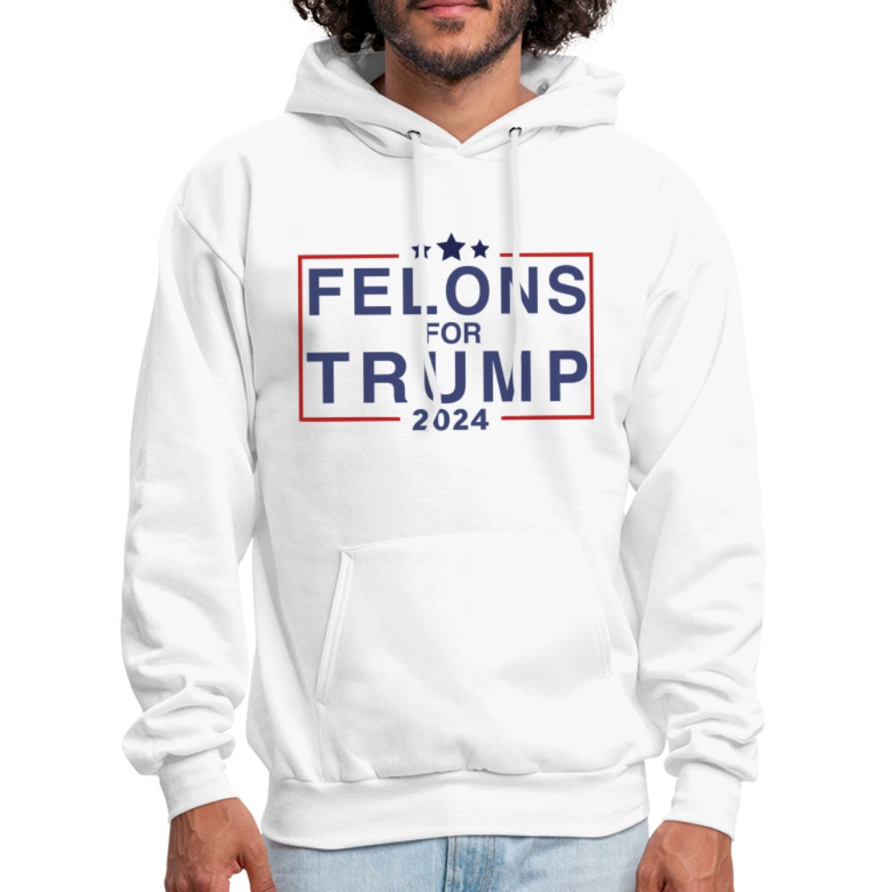 Felons for Trump 2024 Hoodie - option1# - Men's Hoodie | Hanes P170