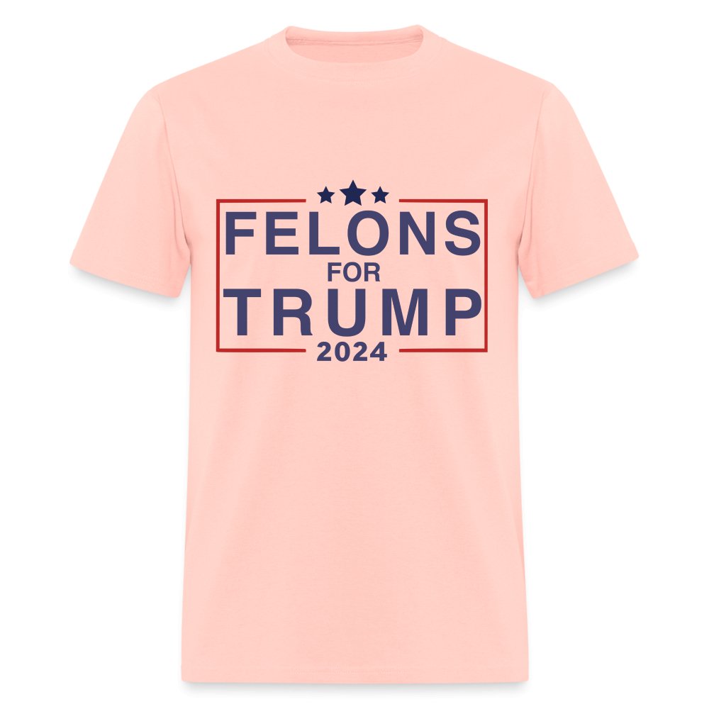 Felons for Trump 2024 T-Shirt - blush pink