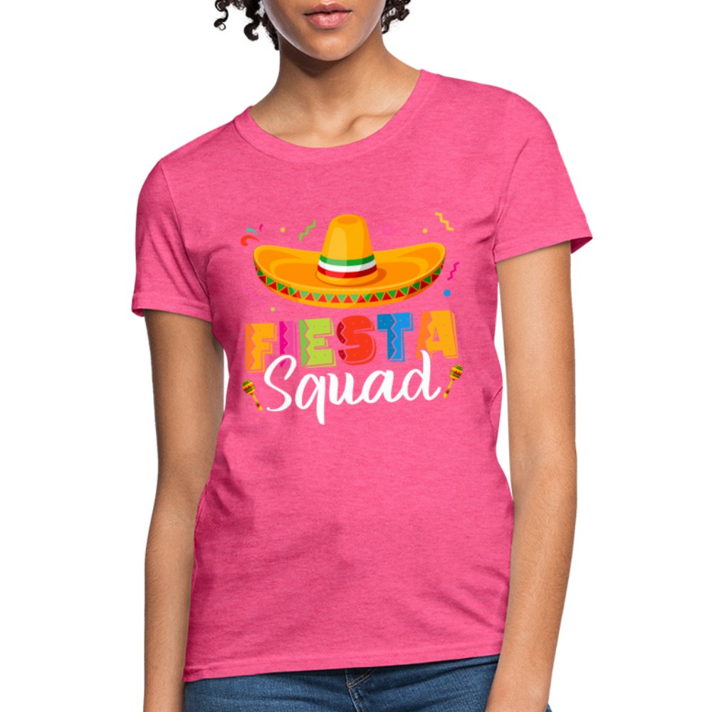 Fiesta Squad Women's T-Shirt (Cinco De Mayo) - heather pink