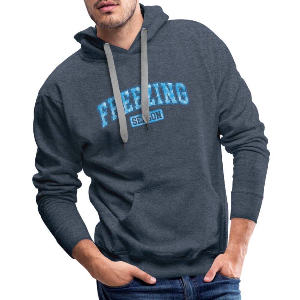 Freezing Season Men’s Premium Hoodie - heather denim