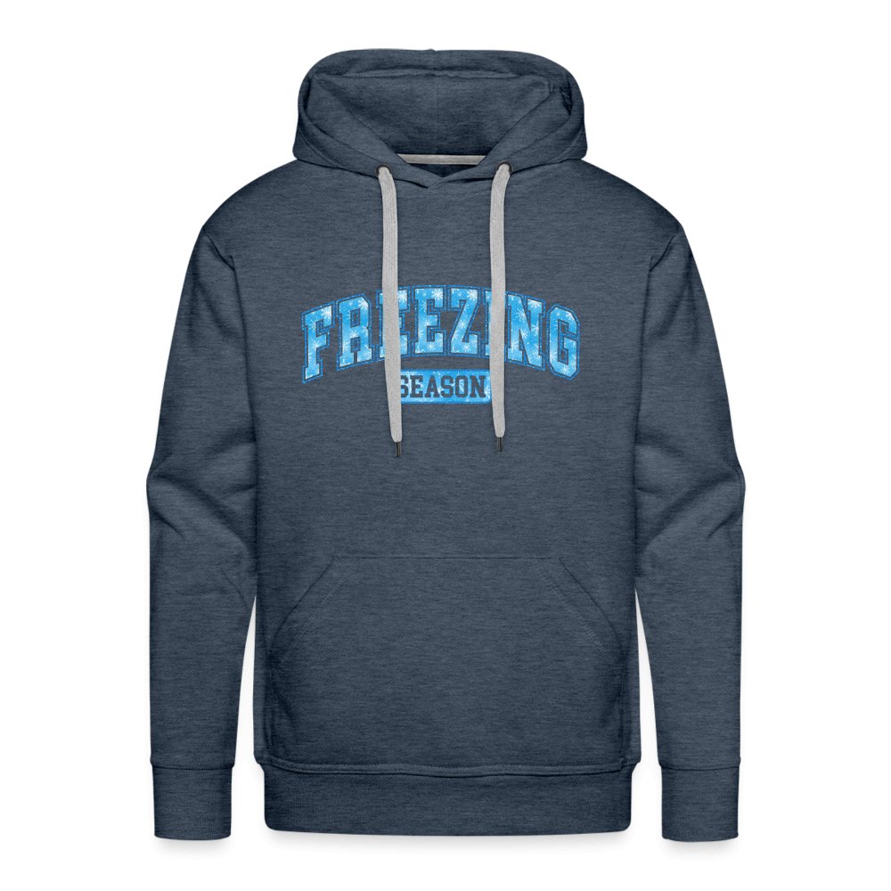 Freezing Season Men’s Premium Hoodie - heather denim