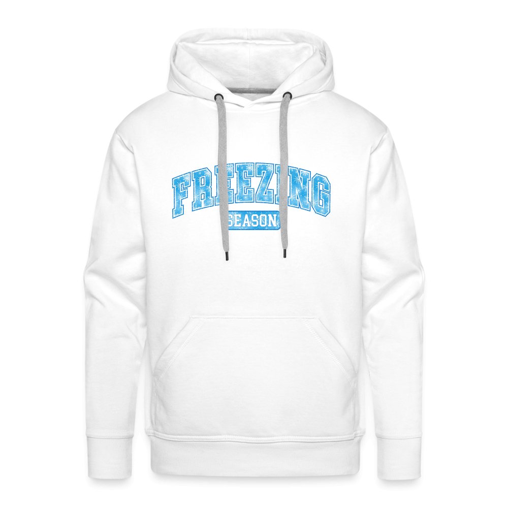 Freezing Season Men’s Premium Hoodie - white