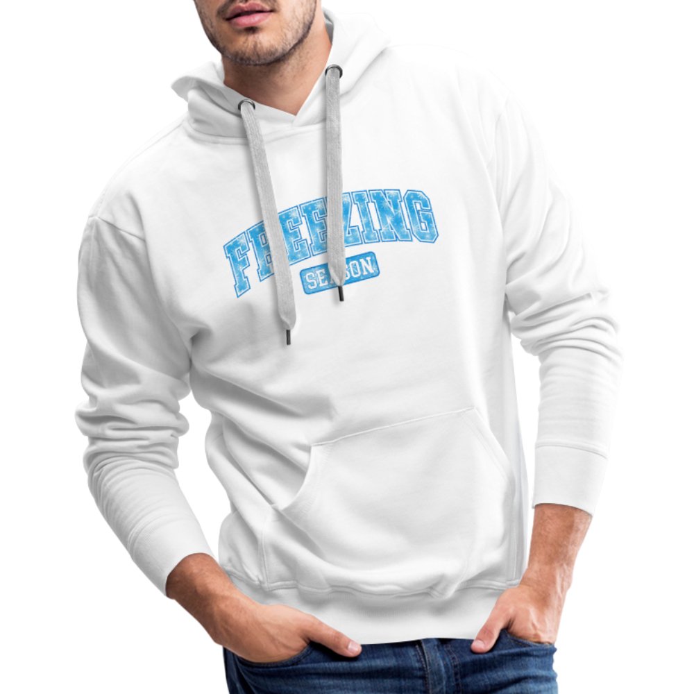 Freezing Season Men’s Premium Hoodie - white