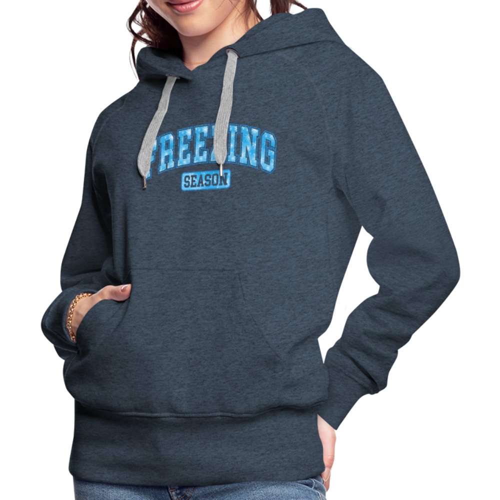 Freezing Season Women’s Premium Hoodie - heather denim