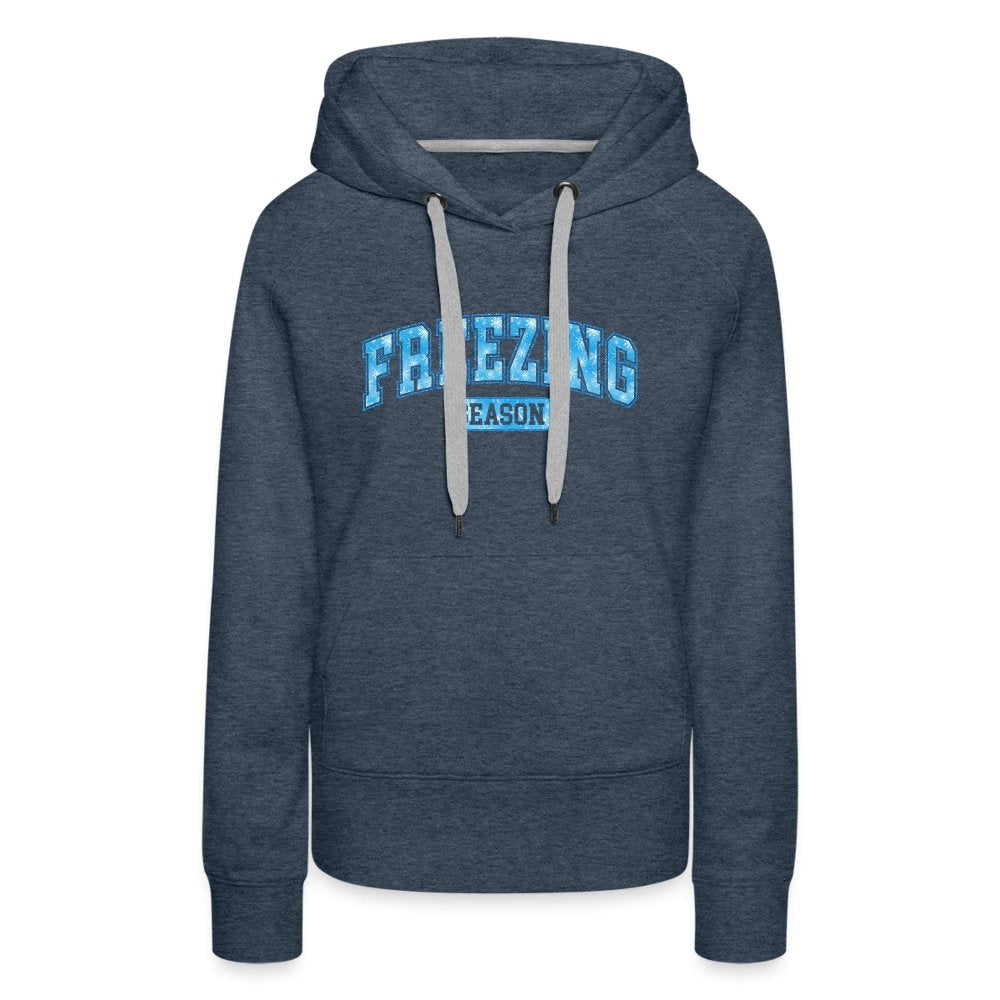 Freezing Season Women’s Premium Hoodie - heather denim