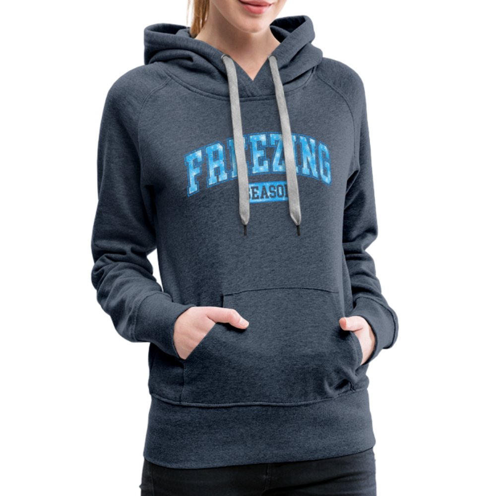 Freezing Season Women’s Premium Hoodie - heather denim