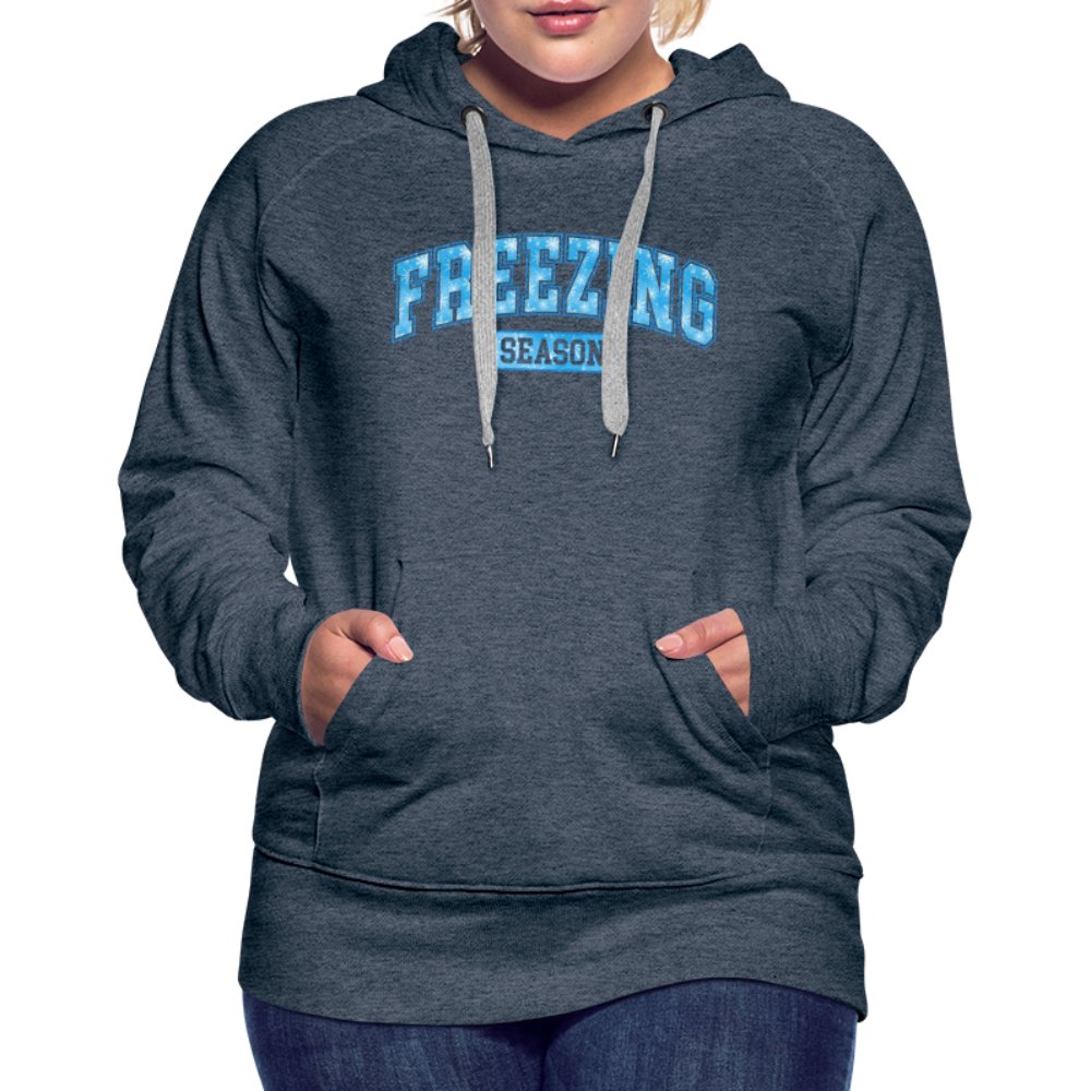 Freezing Season Women’s Premium Hoodie - heather denim