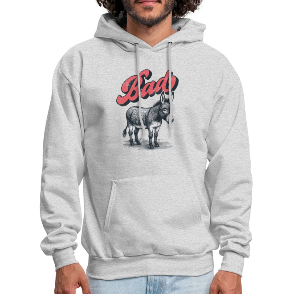 Funny Bad Ass (Donkey) Hoodie - option1# - Men's Hoodie | Hanes P170